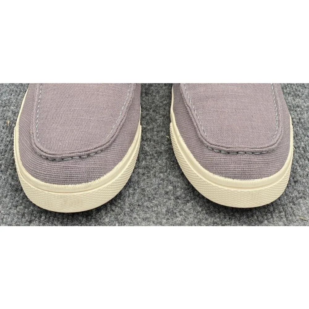 Toms Men's Mauve Canvas Boat Shoes with Cream Accents